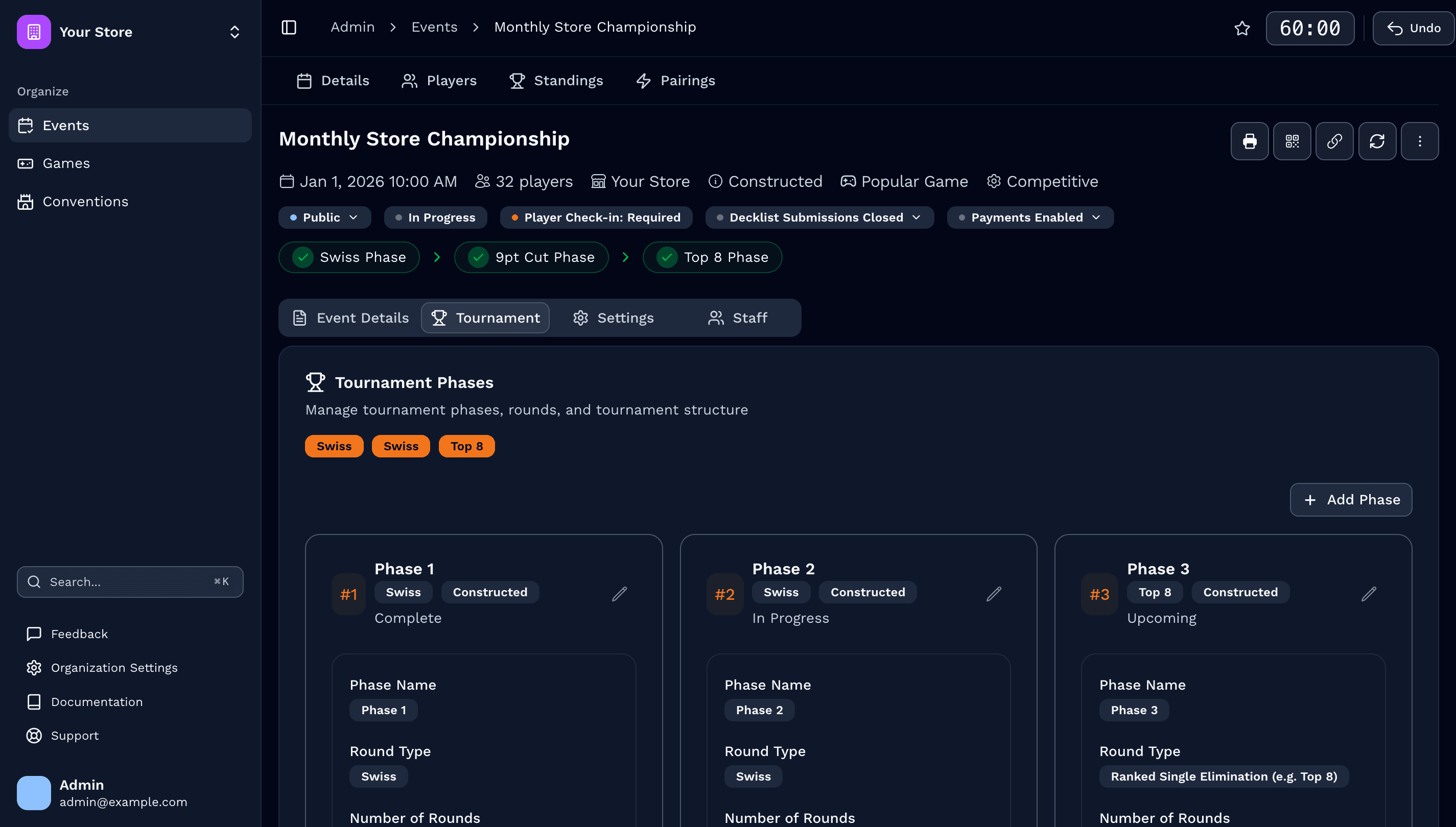 Retailer management tools